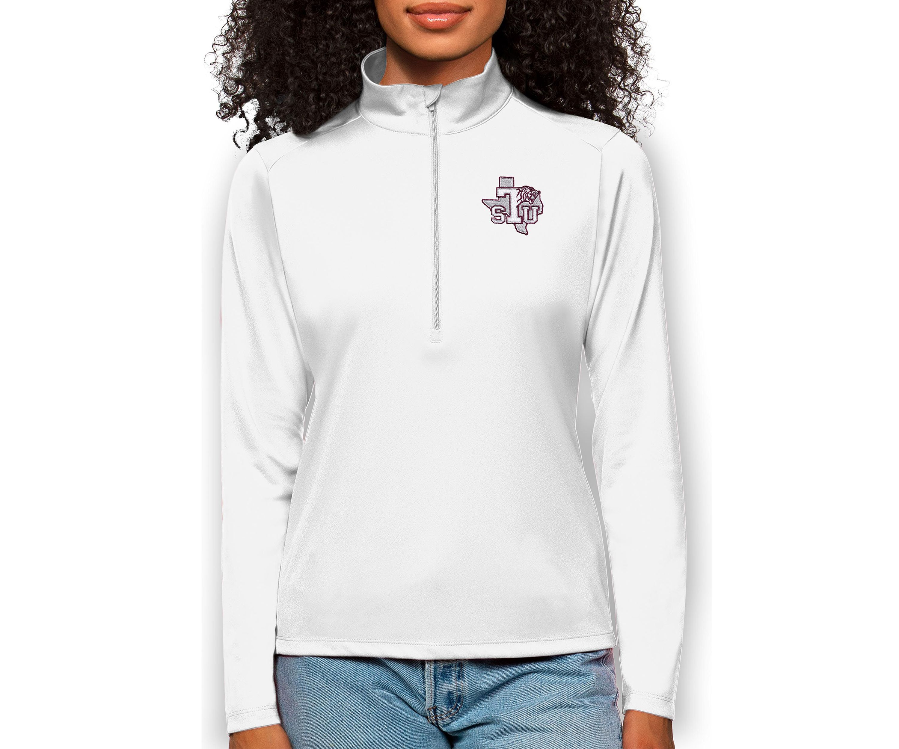 NCAA Texas Southern Tigers Tribute Quarter-Zip Pullover Top