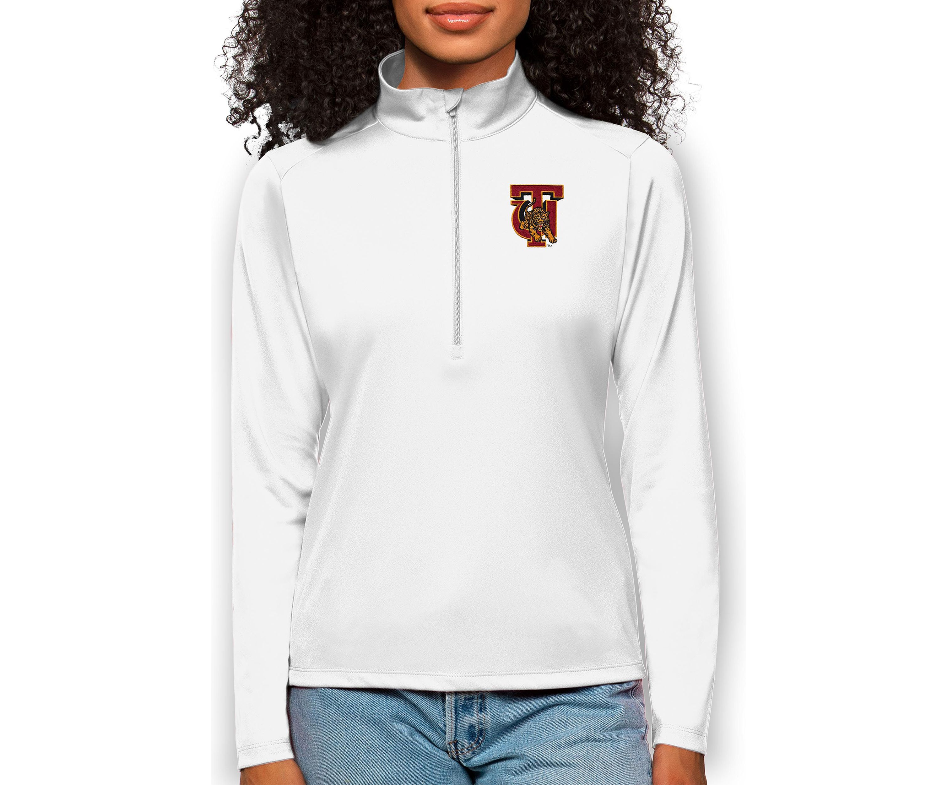 NCAA Tuskegee Golden Tigers Tribute Quarter-Zip Pullover Top