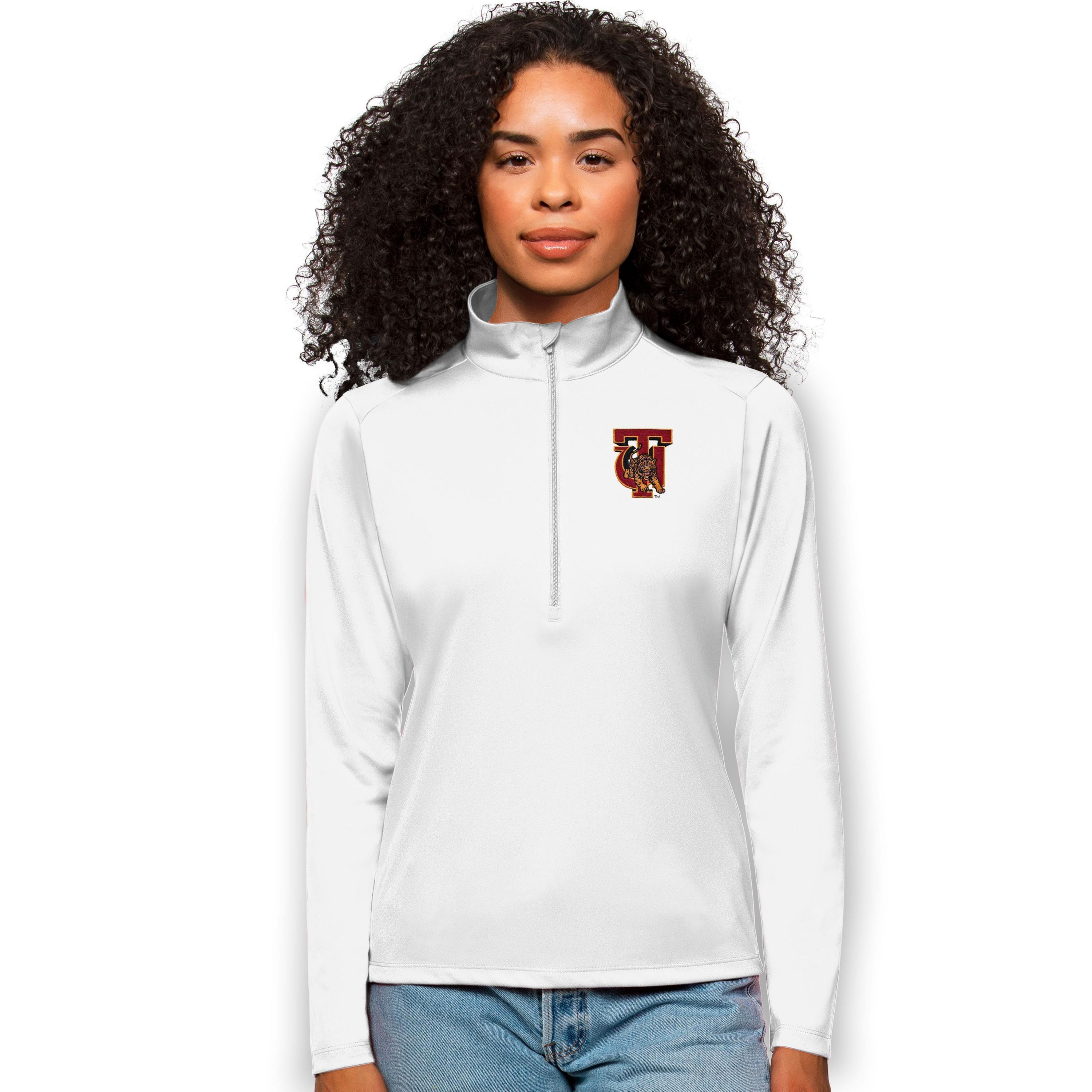NCAA Tuskegee Golden Tigers Tribute Quarter-Zip Pullover Top