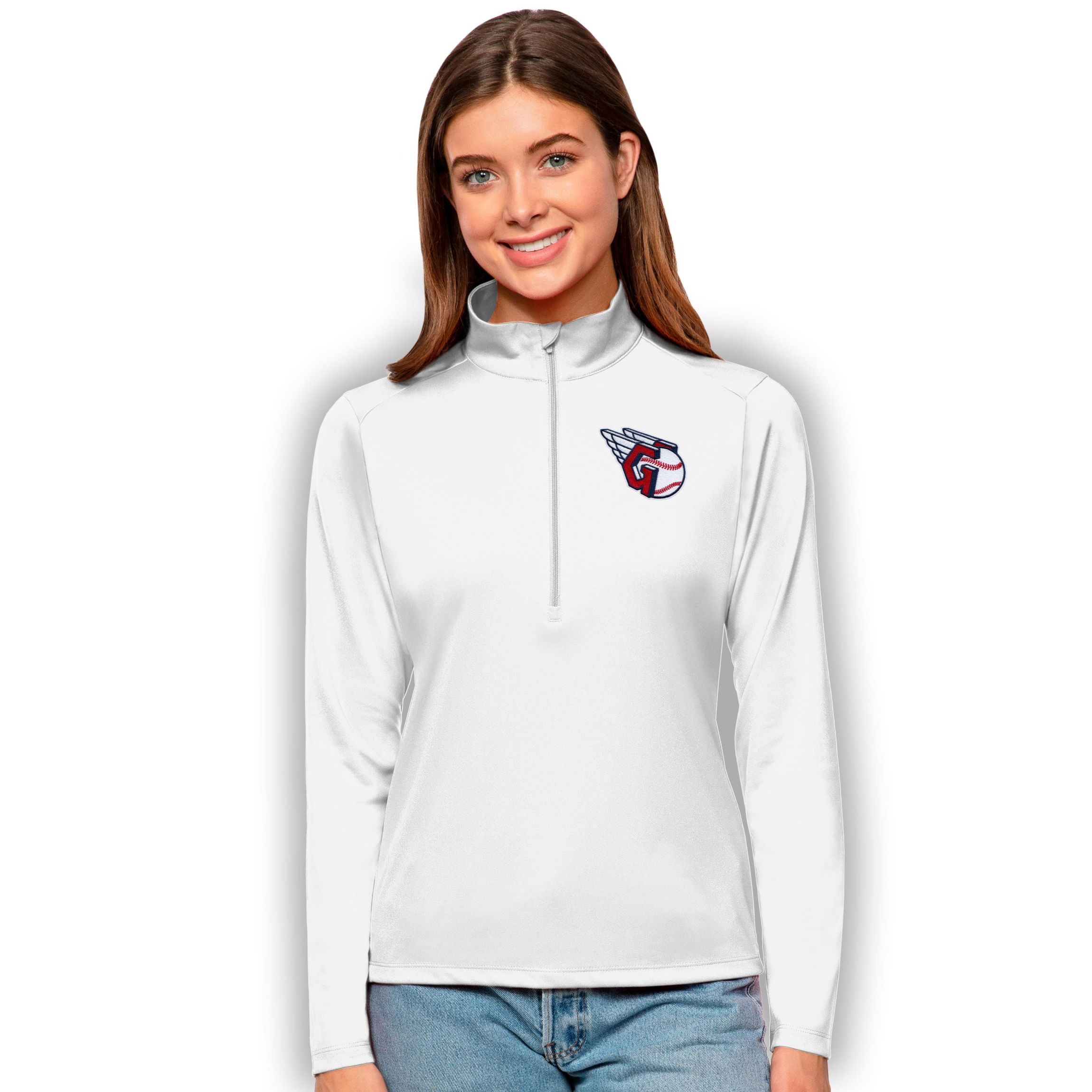 MLB Cleveland Guardians Tribute Quarter-Zip Pullover Top