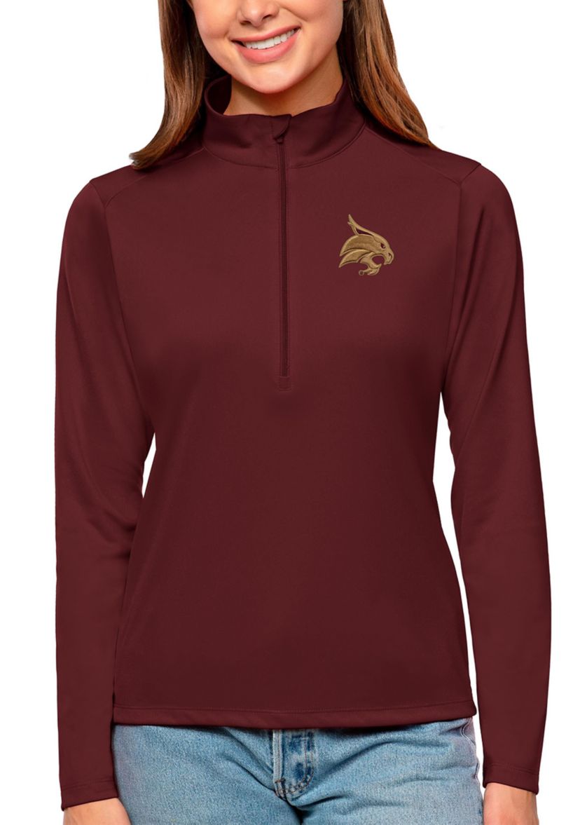 NCAA Texas State Bobcats Tribute Quarter-Zip Pullover Top