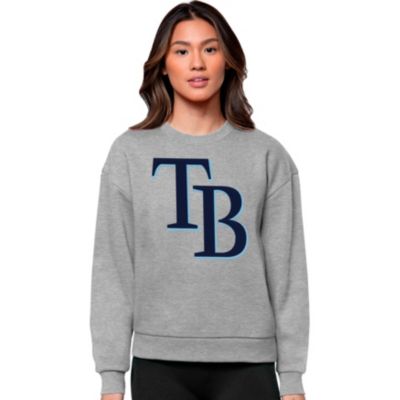 Antigua MLB Tampa Bay Rays Women's Victory Crew, Grey, XXL