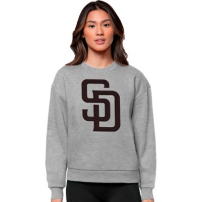 Antigua MLB San Diego Padres Women's Victory Crew, Grey, XXL