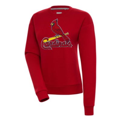 Antigua Women's MLB St. Louis Cardinals Victory Chenille Pullover Sweatshirt
