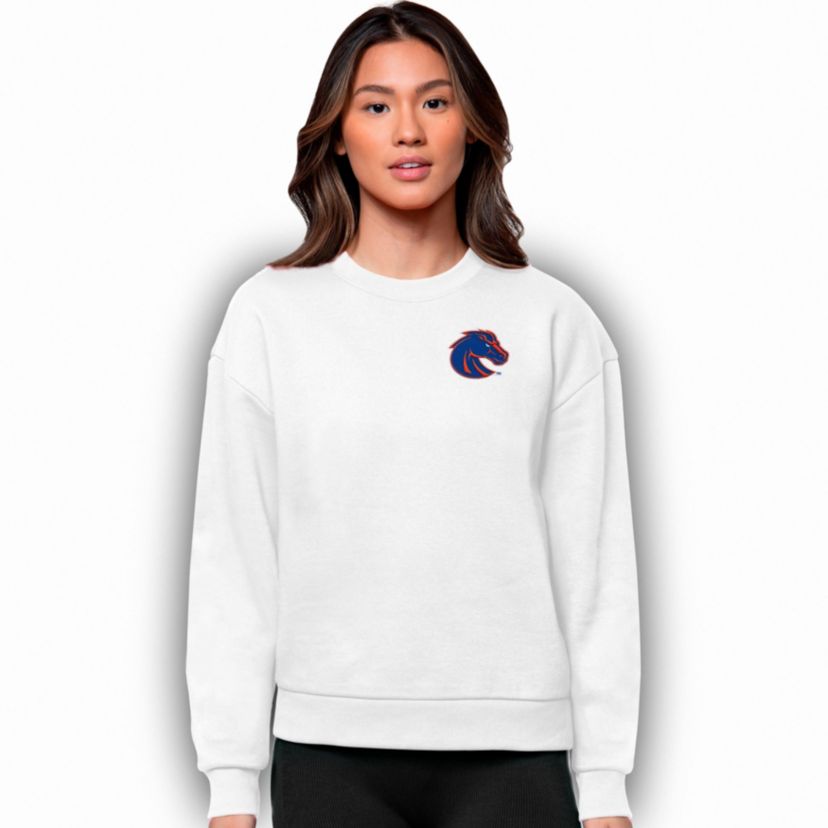 NCAA Boise State Broncos Logo Victory Crewneck Pullover Sweatshirt