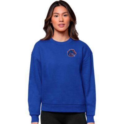 Antigua NCAA Boise State Broncos Logo Victory Crewneck Pullover Sweatshirt, Small