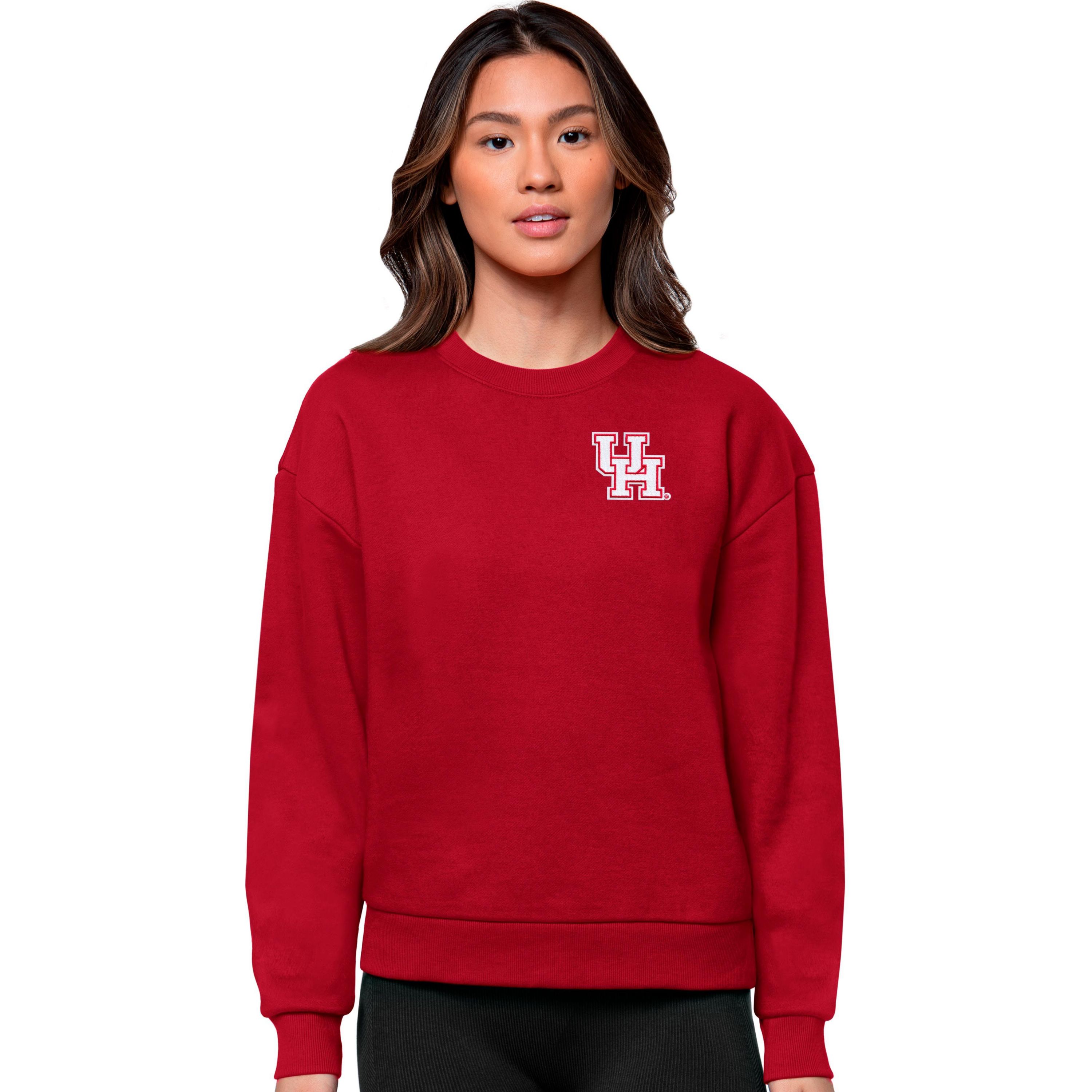 NCAA Houston Cougars Logo Victory Crewneck Pullover Sweatshirt