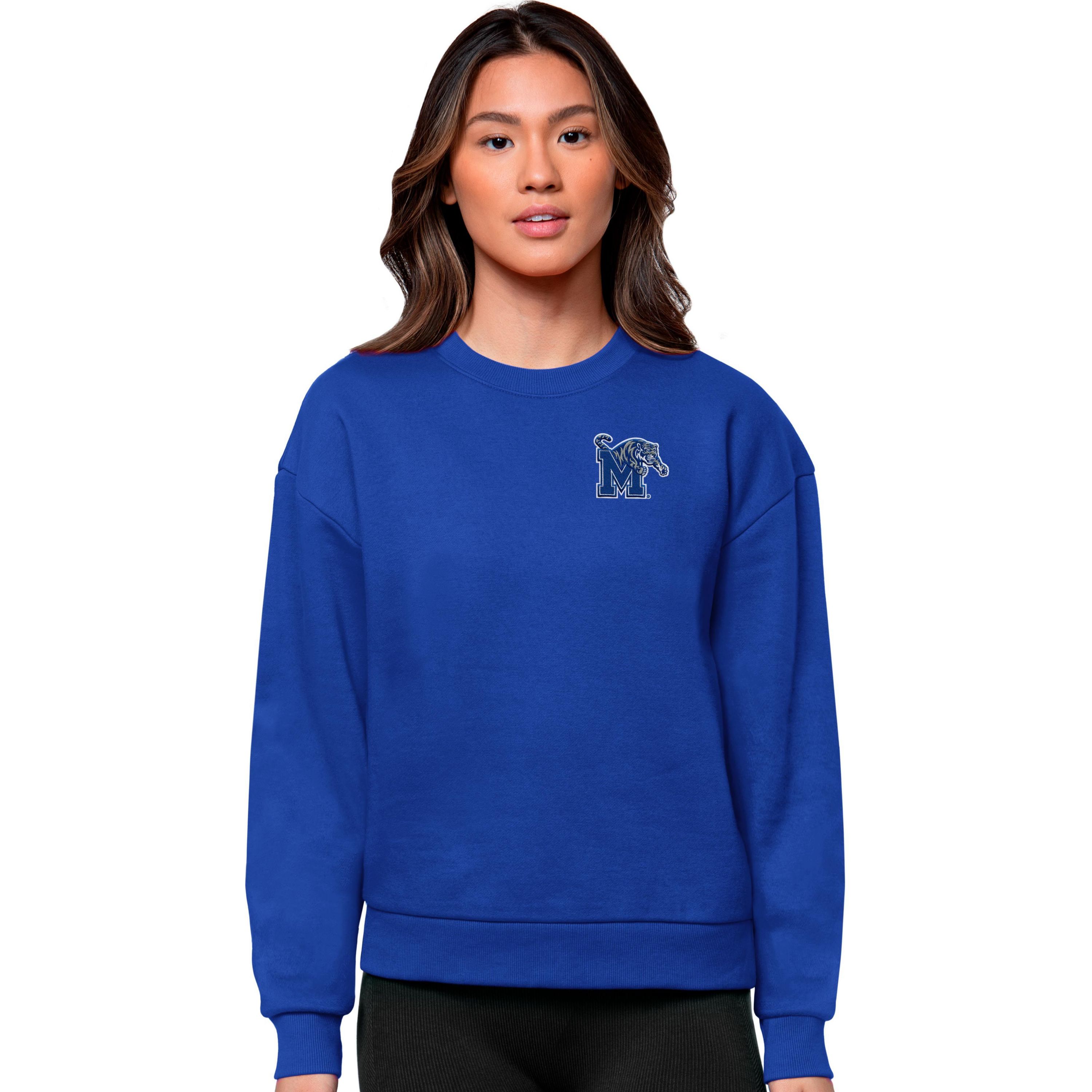 NCAA Memphis Tigers Logo Victory Crewneck Pullover Sweatshirt