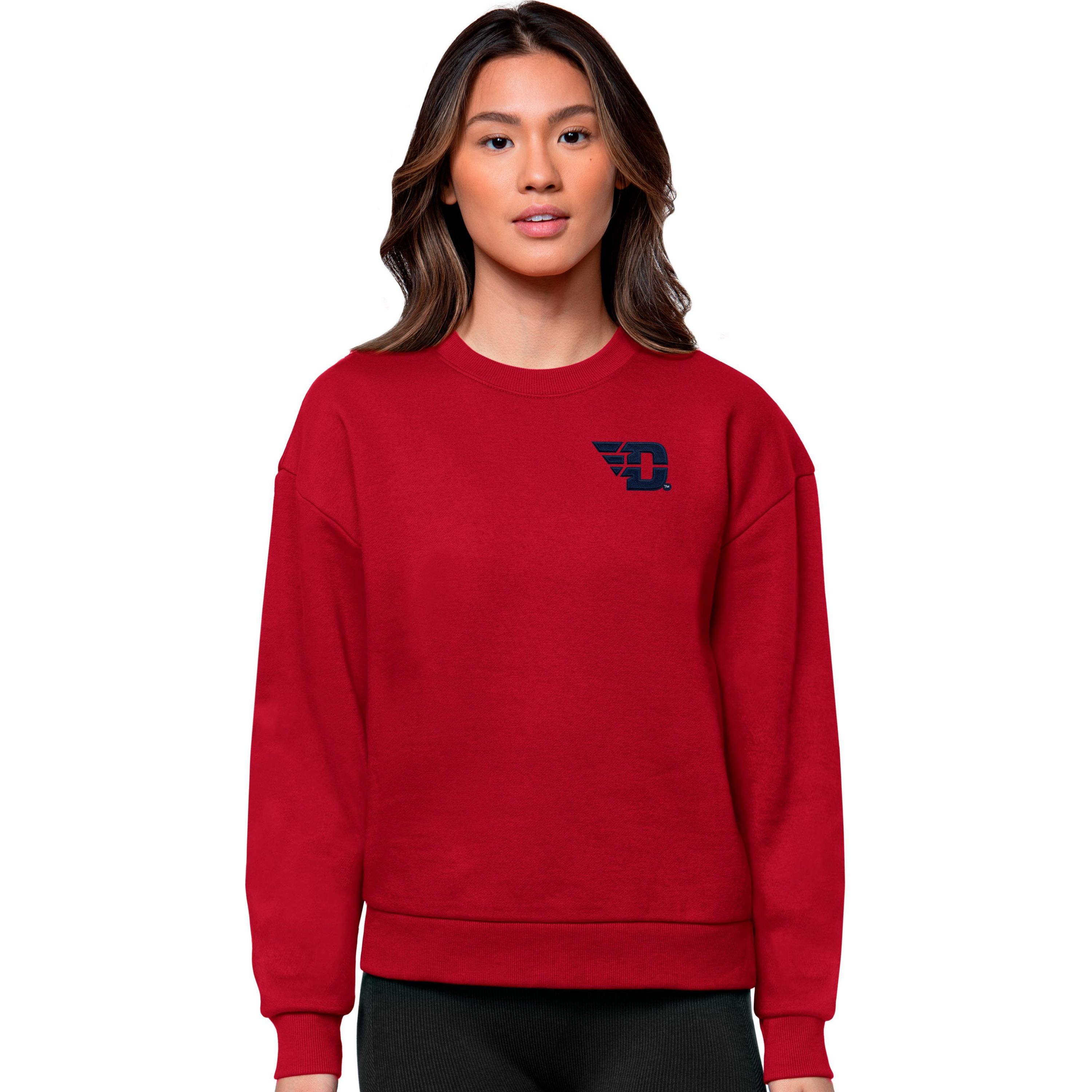 NCAA Dayton Flyers Logo Victory Crewneck Pullover Sweatshirt