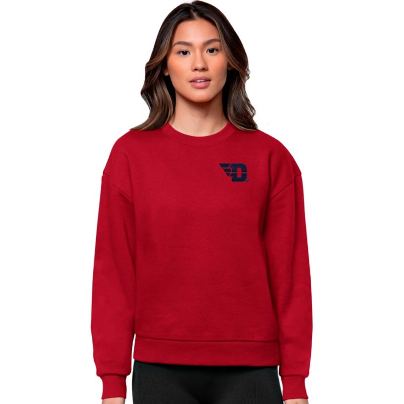 NCAA Dayton Flyers Logo Victory Crewneck Pullover Sweatshirt