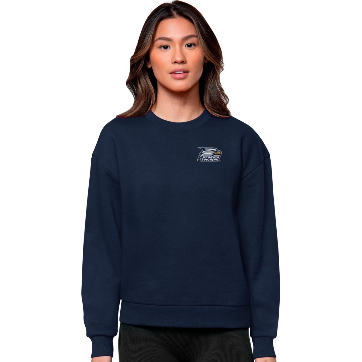 NCAA Georgia Southern Eagles Logo Victory Crewneck Pullover Sweatshirt