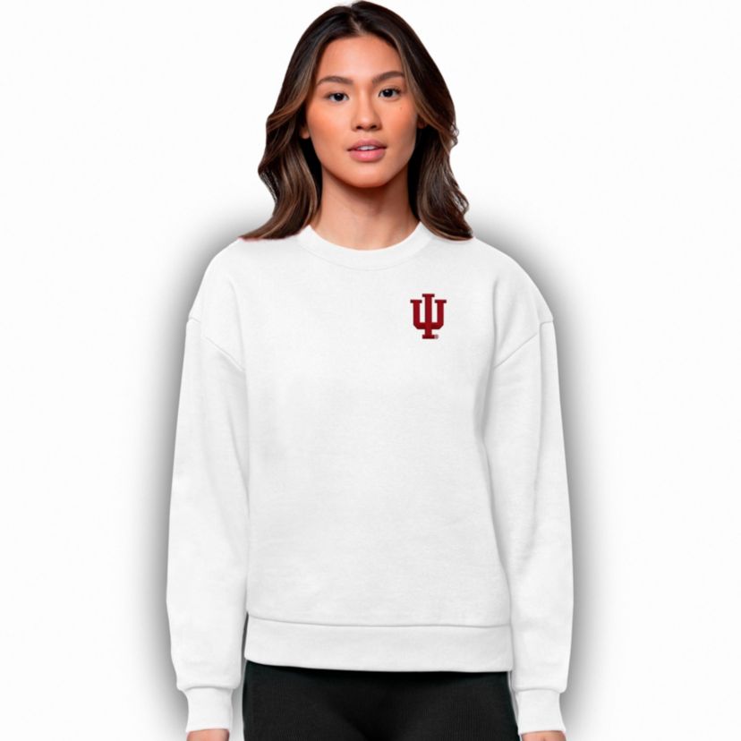 NCAA Indiana Hoosiers Logo Victory Crewneck Pullover Sweatshirt