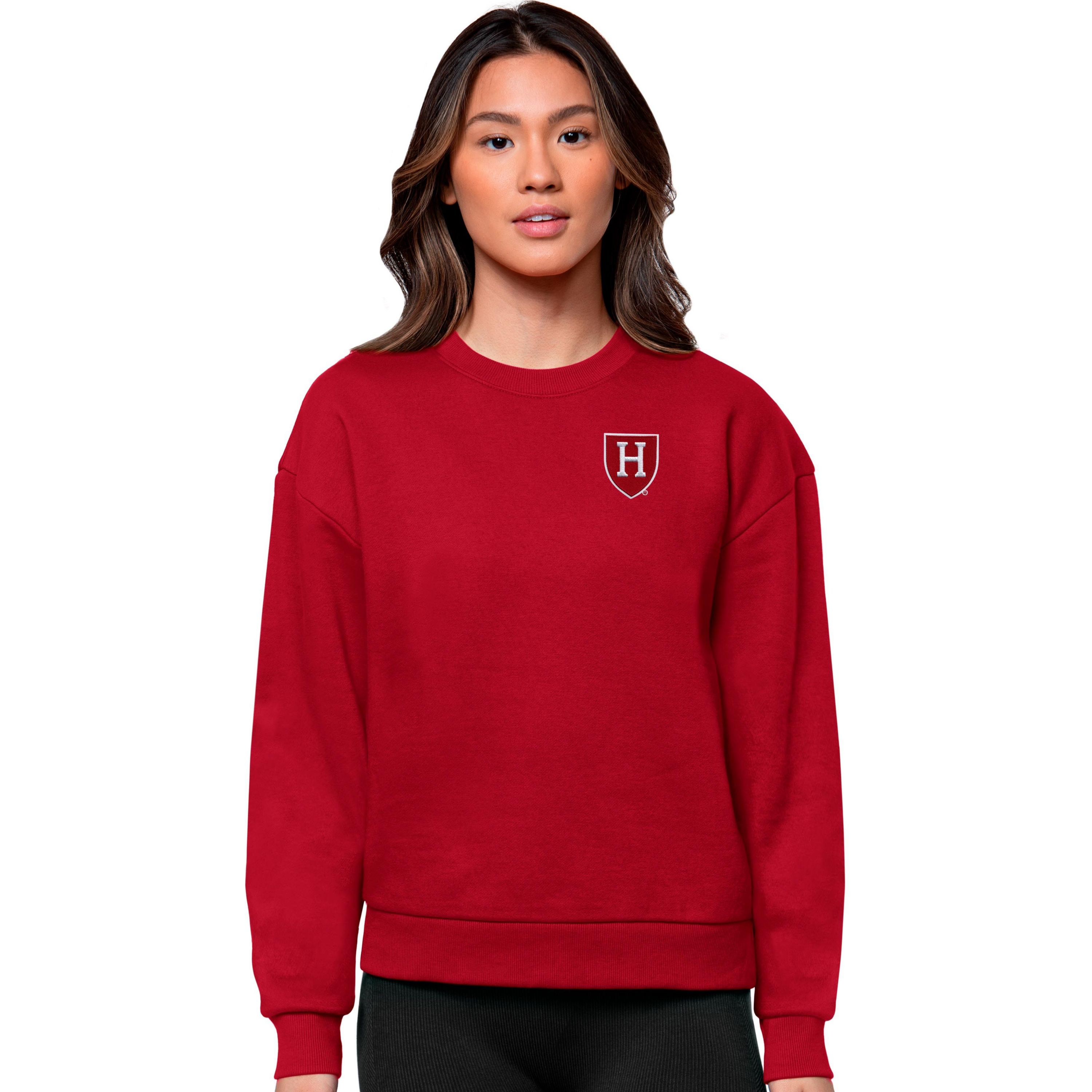 Harvard Crimson NCAA Harvard Logo Victory Crewneck Pullover Sweatshirt