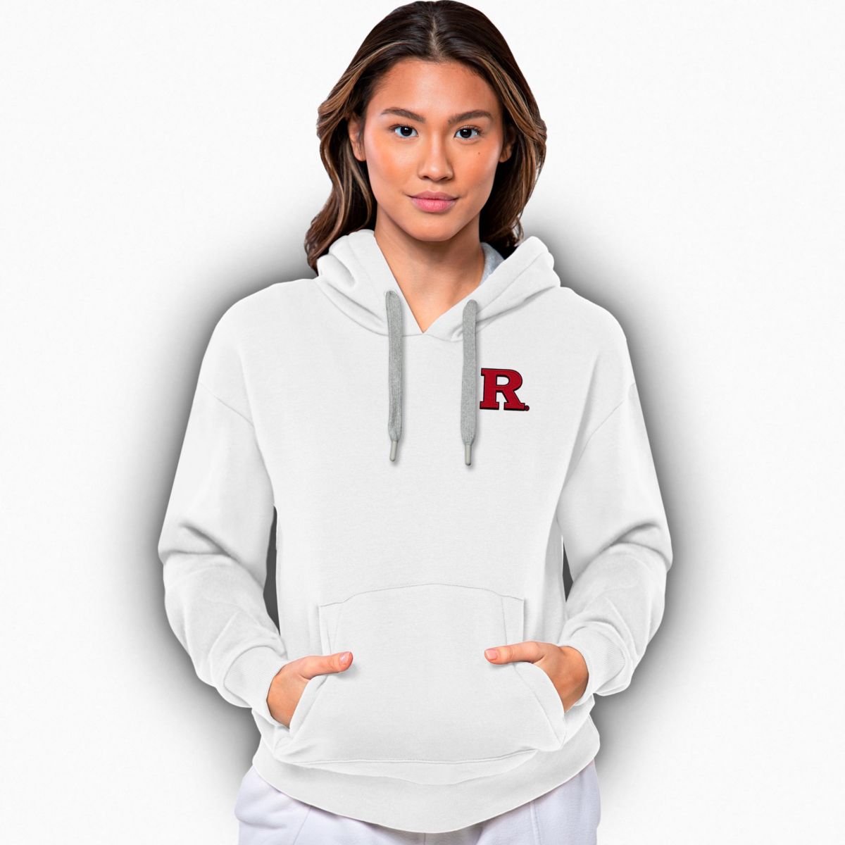 Antigua NCAA Rutgers Scarlet Knights Womens Victory Pullover Hood