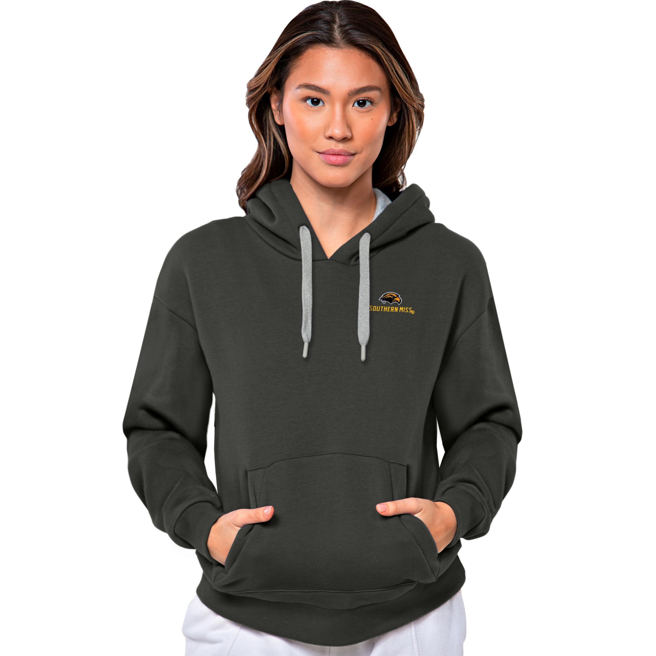 Antigua NCAA Southern Miss Golden Eagles Womens Victory Pullover Hood