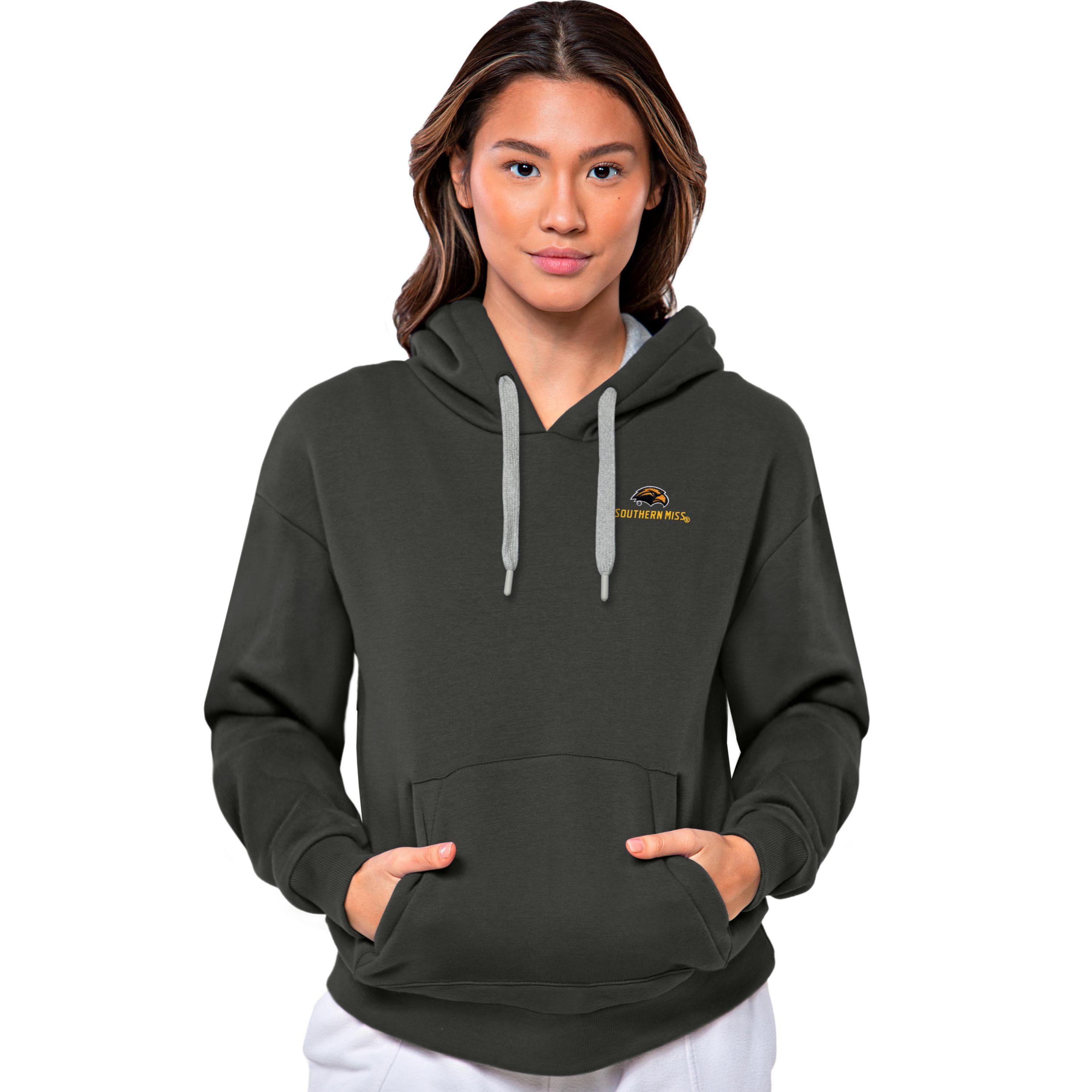 Antigua NCAA Southern Miss Golden Eagles Womens Victory Pullover Hood
