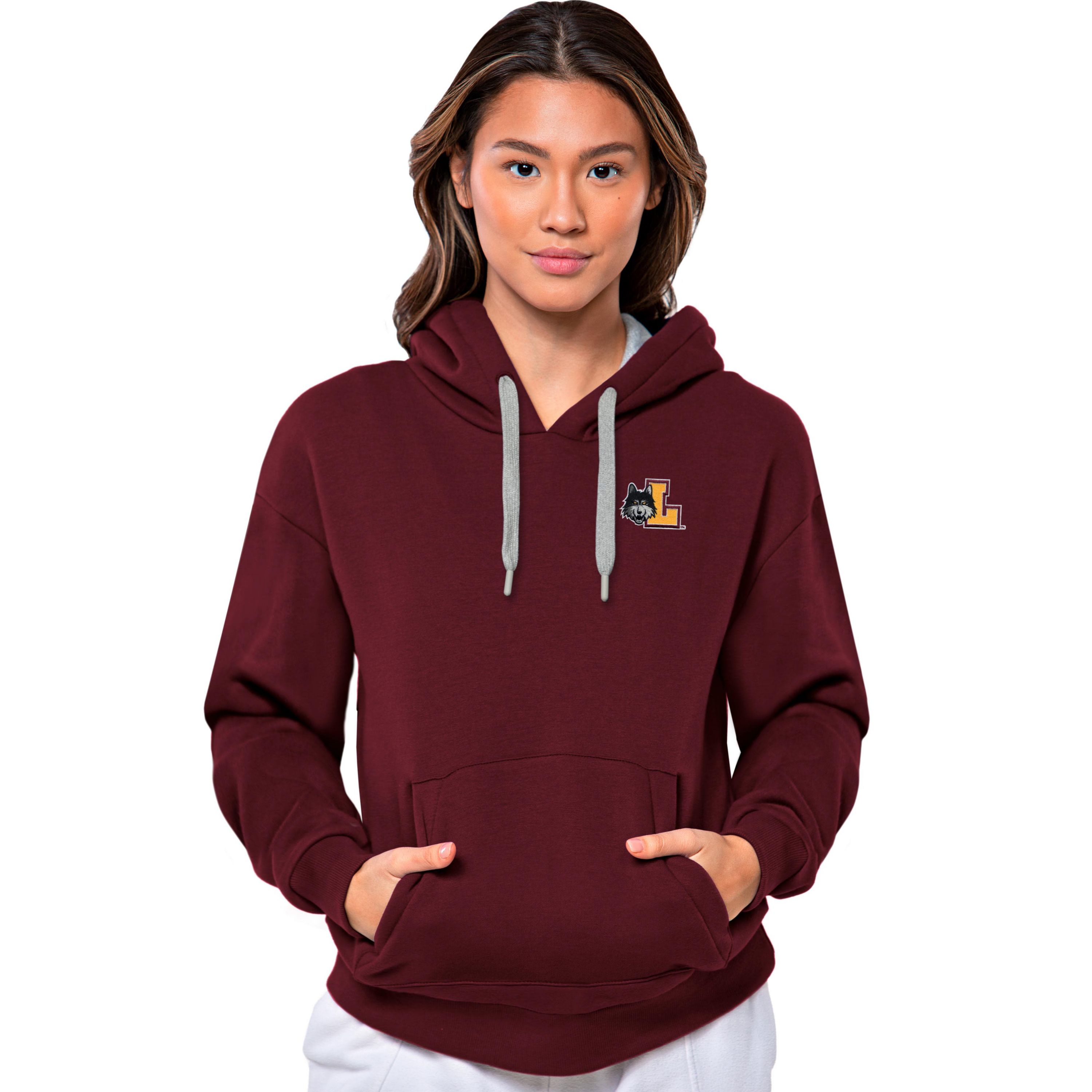 Antigua NCAA Loyola University Chicago Ramblers Womens Victory Pullover Hood