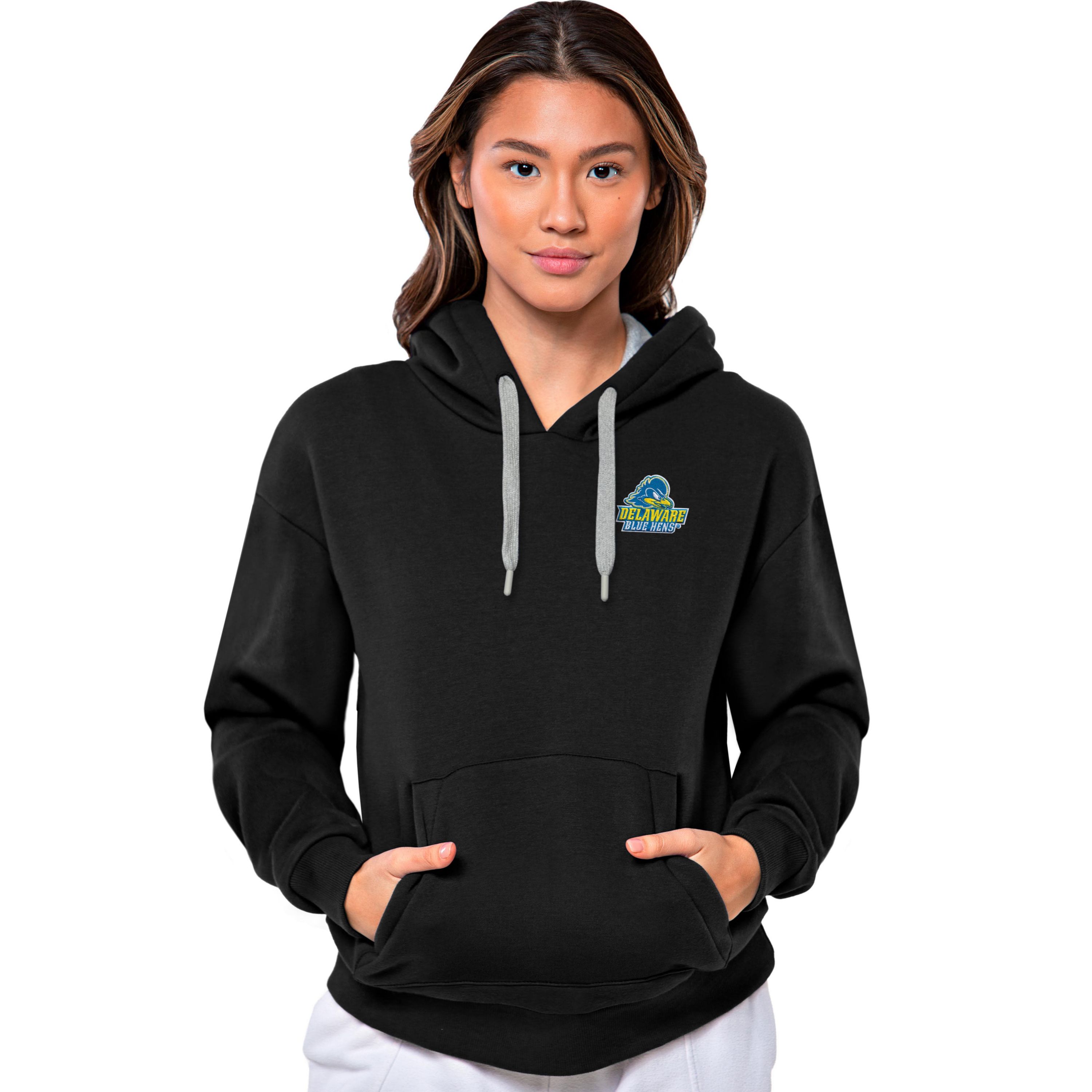 Delaware Fightin Blue Hens Antigua NCAA Delaware Fighting Blue Hens Womens Victory Pullover Hood