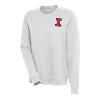 Antigua NCAA Illinois Fighting Illini Women's Action Crew, Grey, XXL -  0197182931274