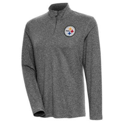 Antigua NFL Pittsburgh Steelers Women's Confront 1/4 Zip Pullover, Black, Small -  0197719778945