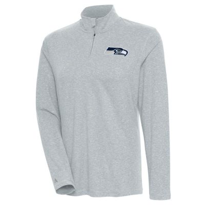 Antigua NFL Seattle Seahawks Women's Confront 1/4 Zip Pullover, Gray, XXL -  0197872093886