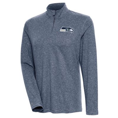 Antigua NFL Seattle Seahawks Women's Confront 1/4 Zip Pullover, Navy Blue, XXL -  0197719779058