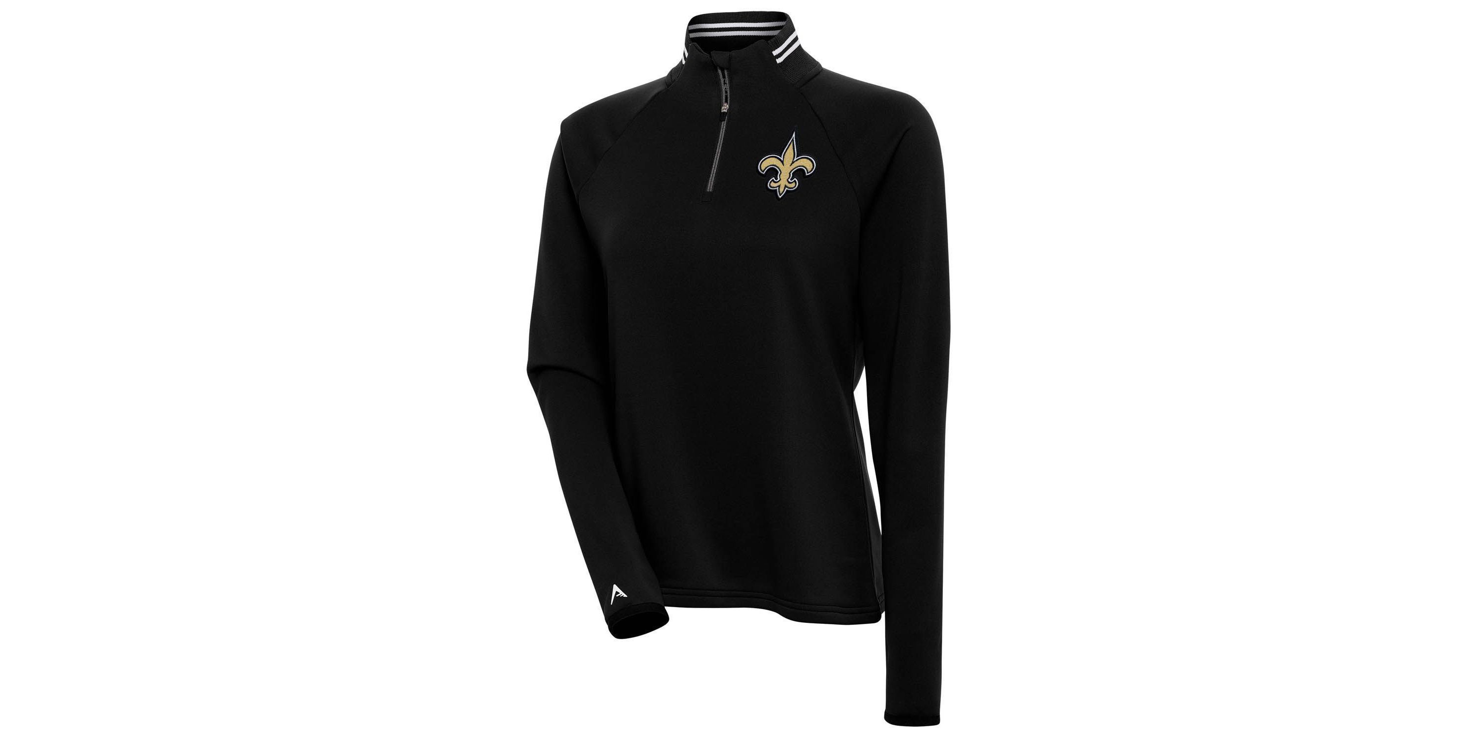 NFL New Orleans Saints Womens Milo 1/4 Zip Pullover
