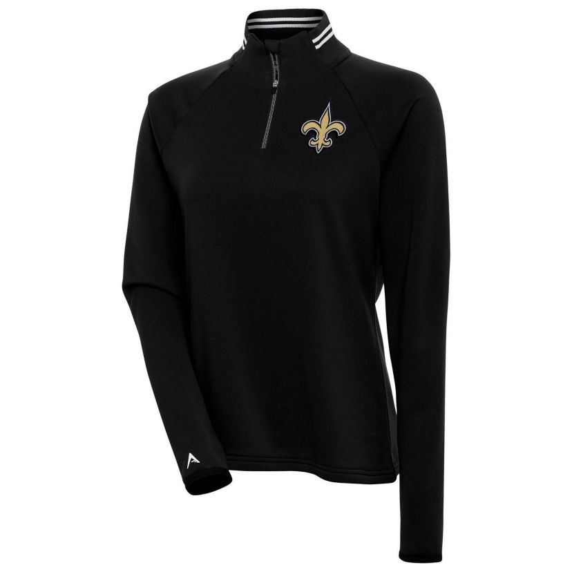 NFL New Orleans Saints Womens Milo 1/4 Zip Pullover