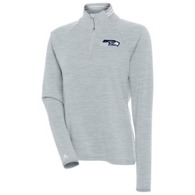 Antigua NFL Seattle Seahawks Women's Milo 1/4 Zip Pullover, Gray, XXL -  0197872133575