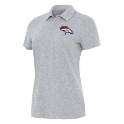 Antigua NFL Denver Broncos Women's Matter Polo, Grey, XS
