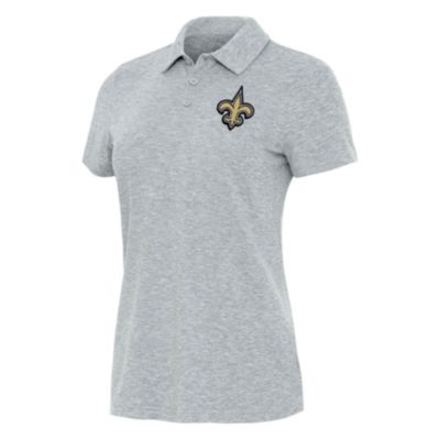 Antigua NFL New Orleans Saints Women's Matter Polo, Grey, XS