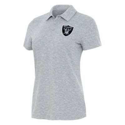 Antigua NFL Las Vegas Raiders Women's Matter Polo, Grey, XS