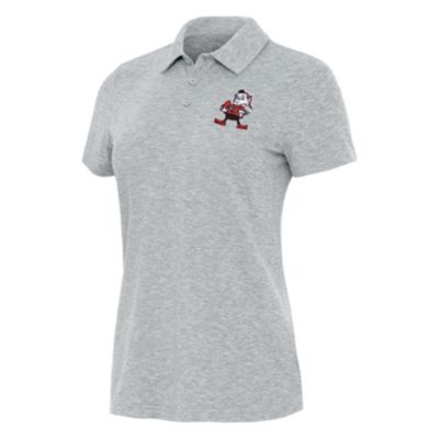 Antigua NFL Cleveland Browns Women's Matter Polo, Grey, XS