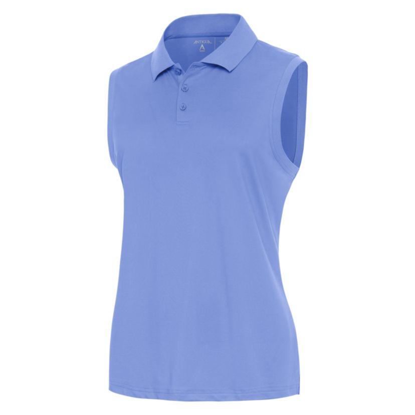 Antigua BLANK Womens Recap Sleeve-Less Polo