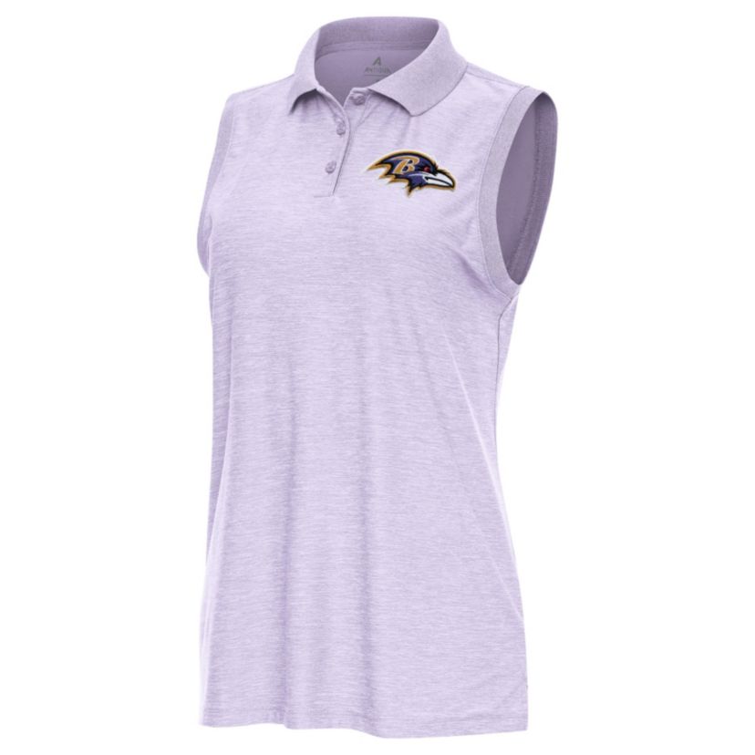 Antigua NFL Baltimore Ravens Womens Recap Sleeve-Less Polo