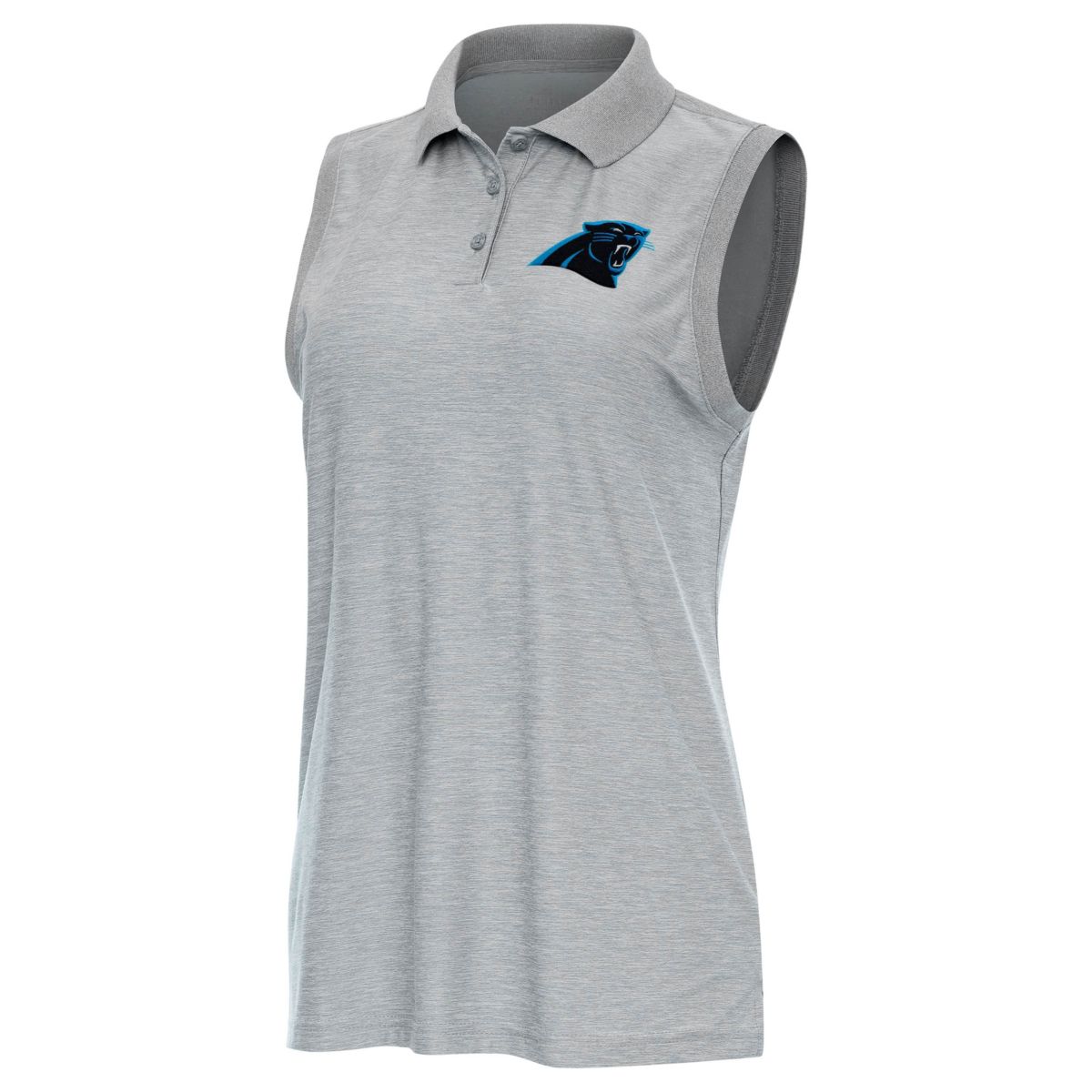 Antigua NFL Carolina Panthers Womens Recap Sleeve-Less Polo