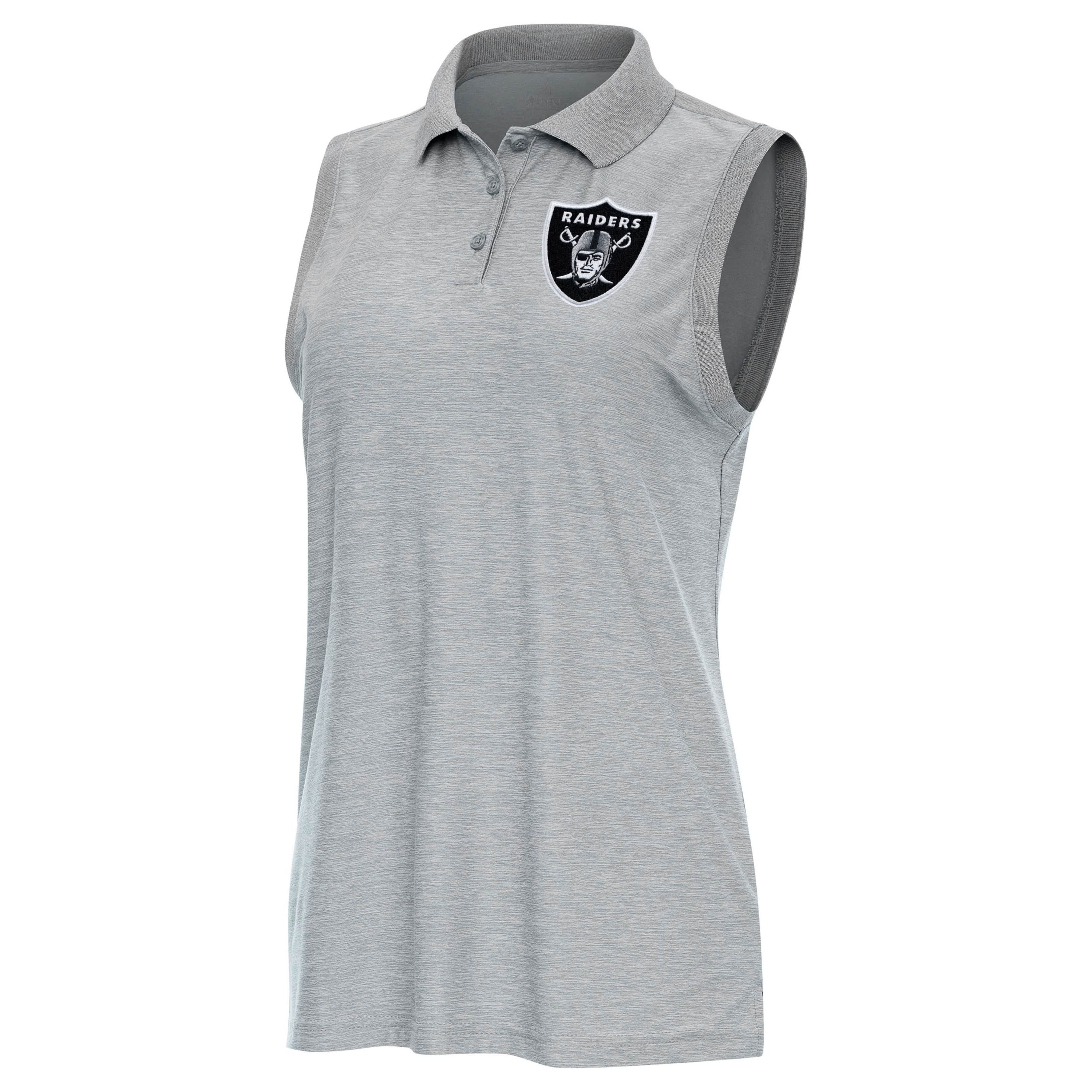 Antigua NFL Las Vegas Raiders  Womens Recap Sleeve-Less Polo