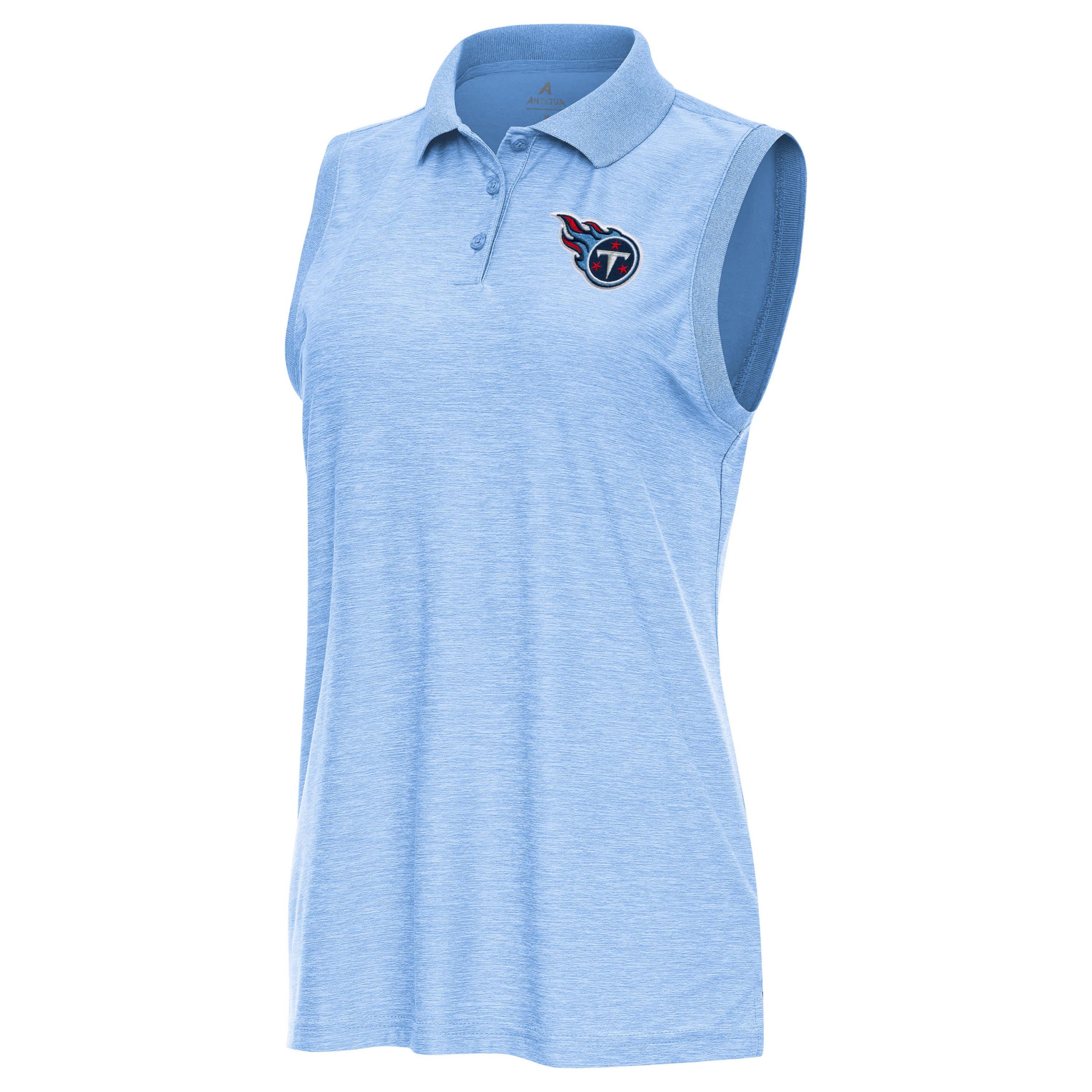 Antigua NFL Tennessee Titans Womens Recap Sleeve-Less Polo