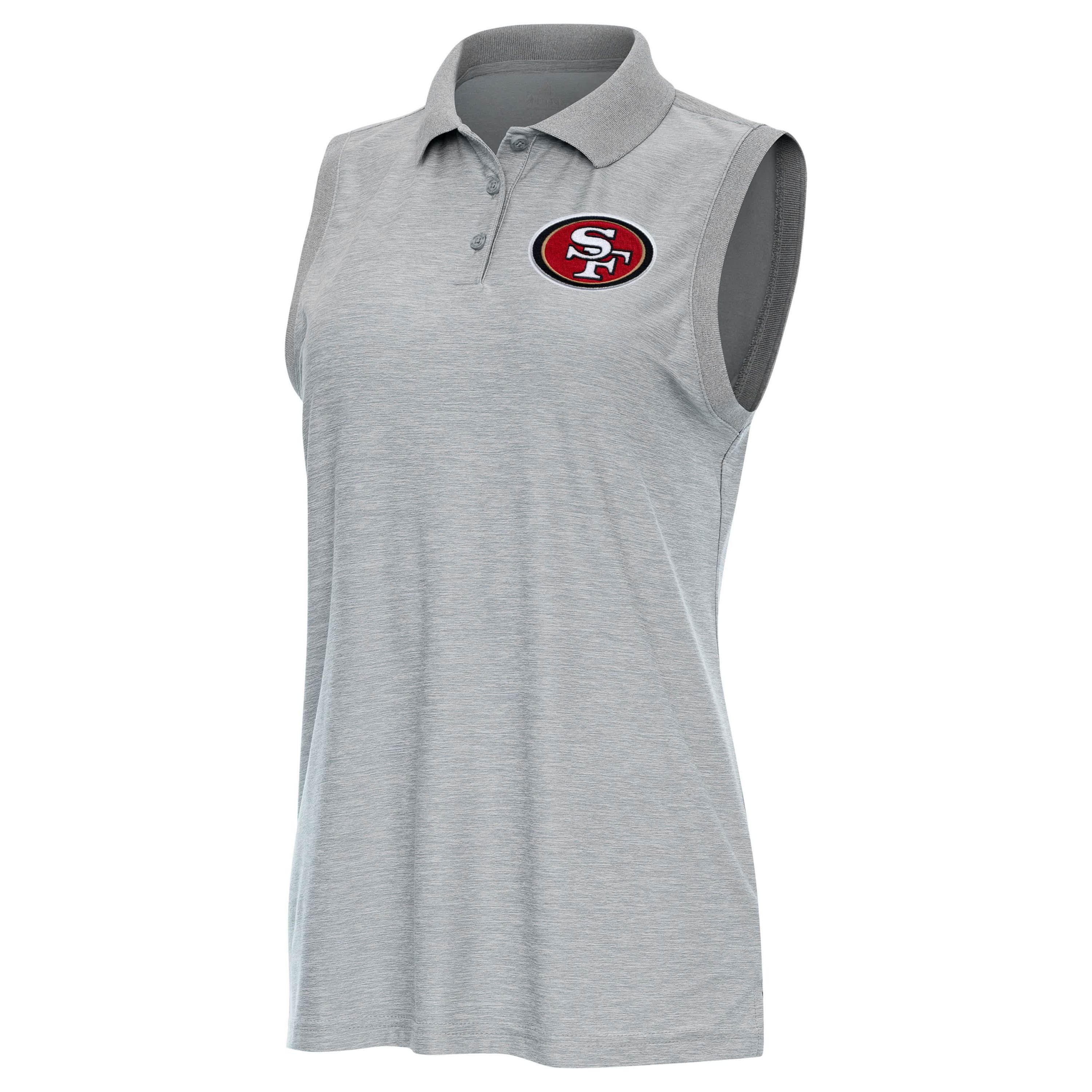 Antigua NFL San Francisco 49ers Womens Recap Sleeve-Less Polo