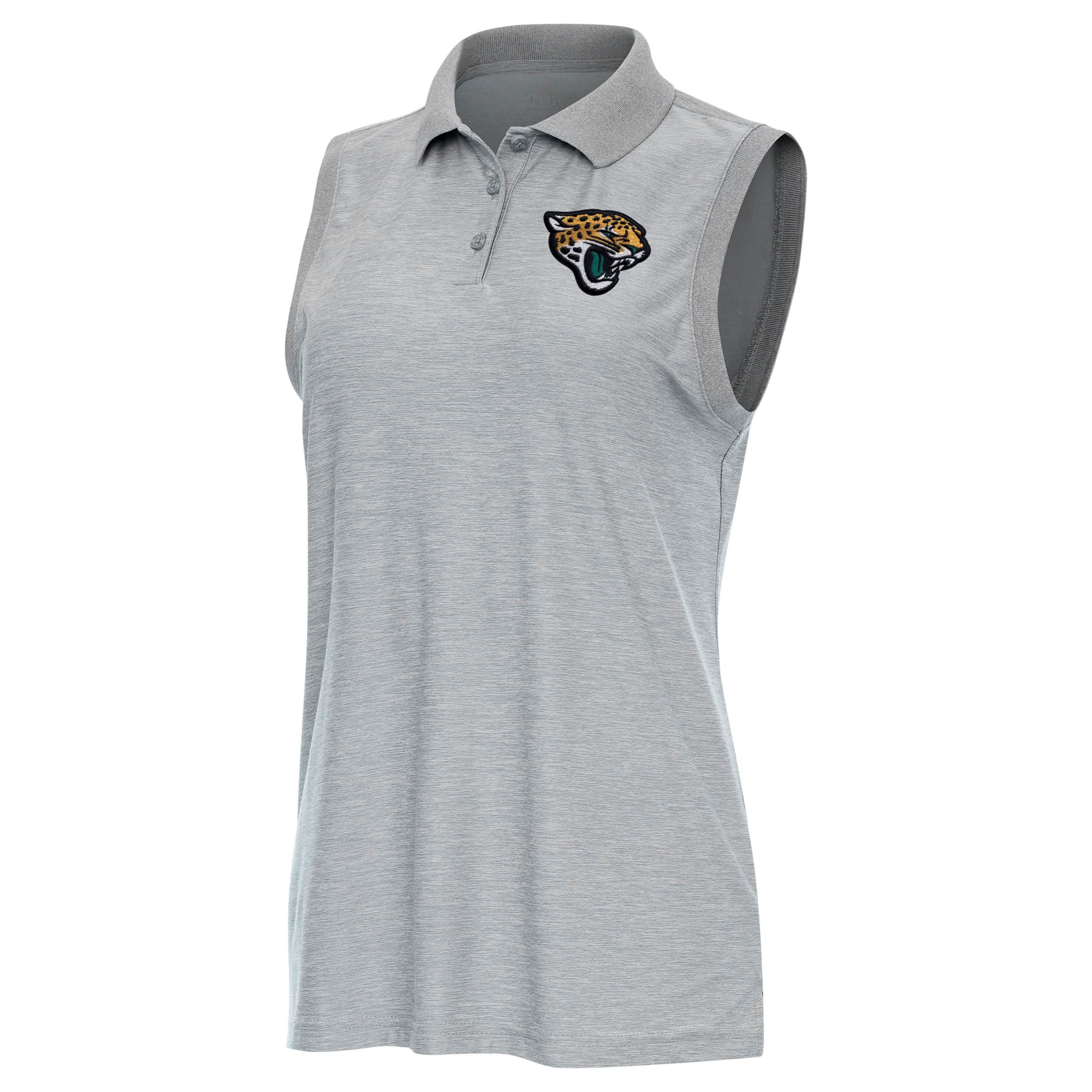 Antigua NFL Jacksonville Jaguars Womens Recap Sleeve-Less Polo