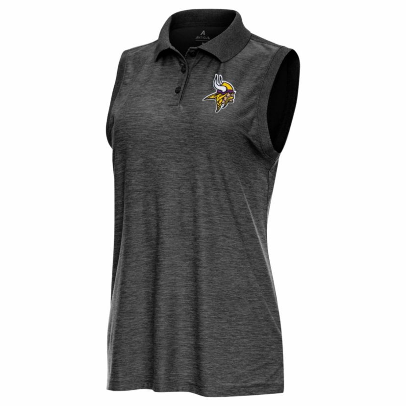 Antigua NFL Minnesota Vikings Womens Recap Sleeve-Less Polo