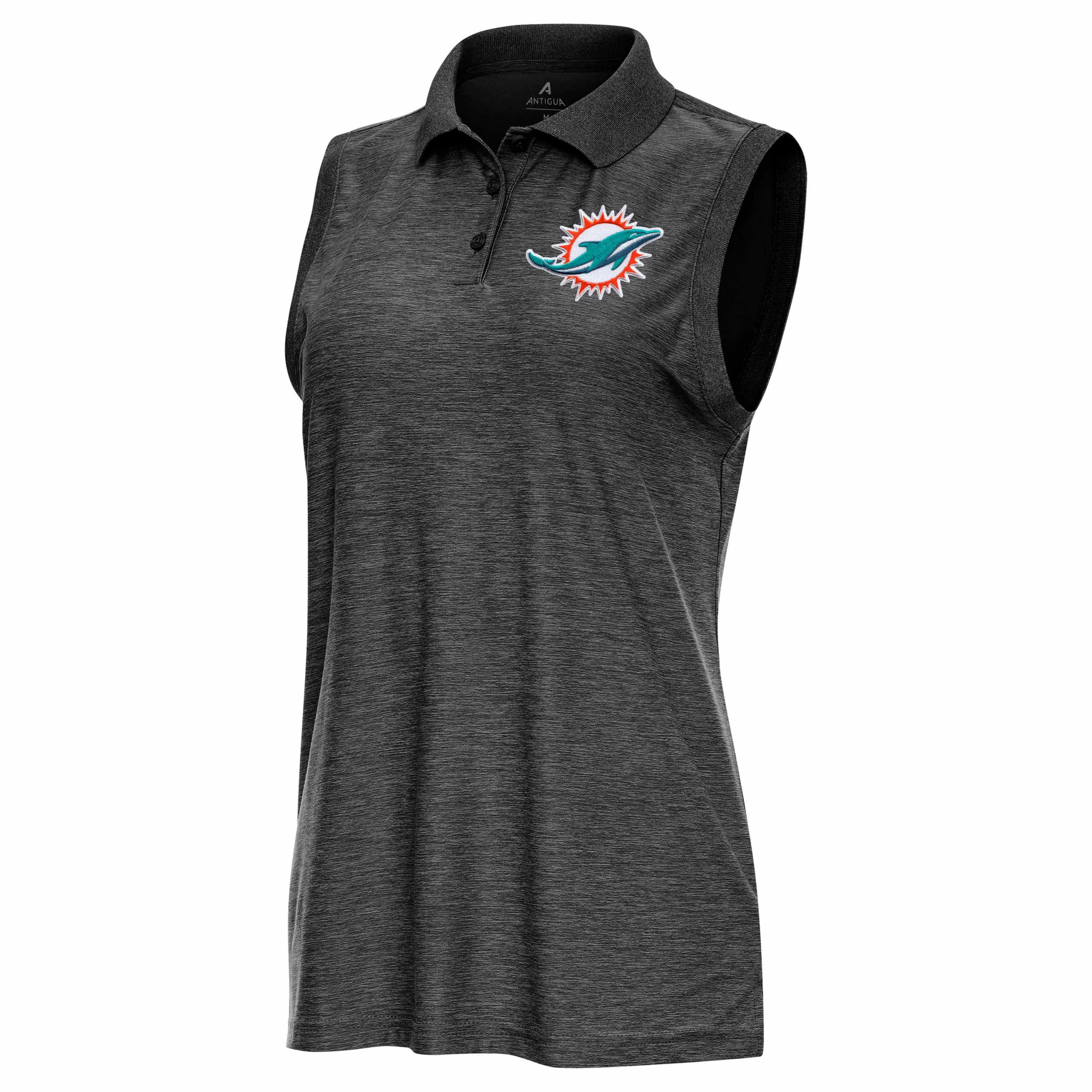 Antigua NFL Miami Dolphins Womens Recap Sleeve-Less Polo