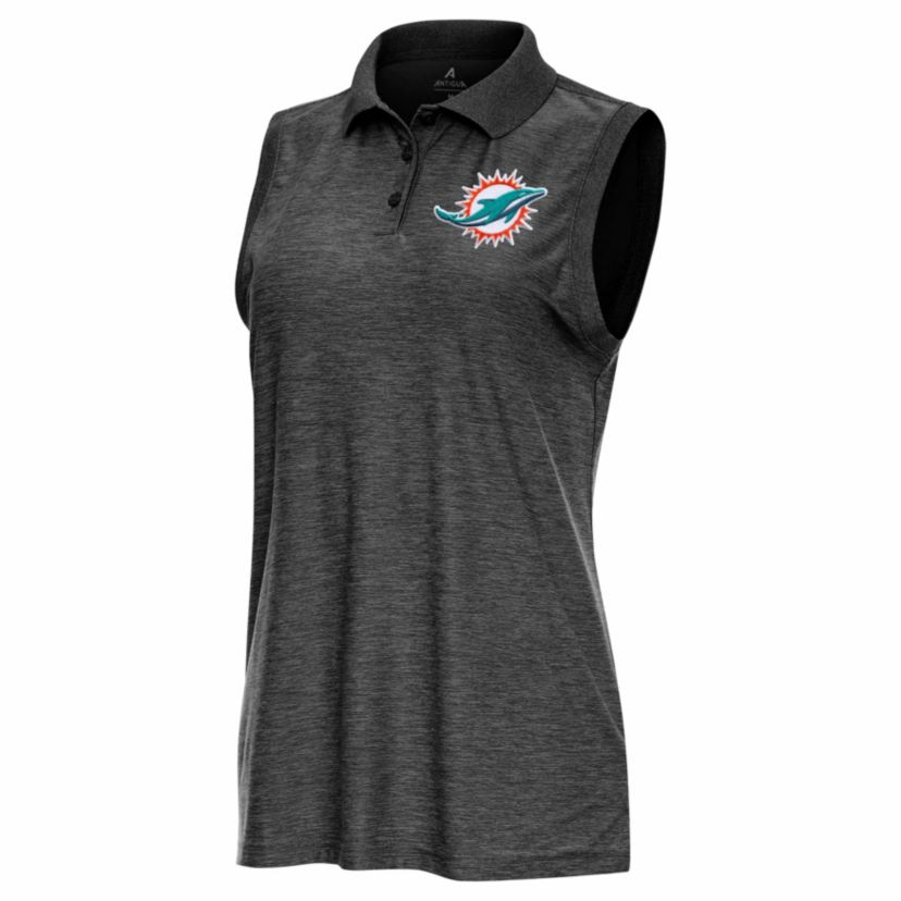 Antigua NFL Miami Dolphins Womens Recap Sleeve-Less Polo