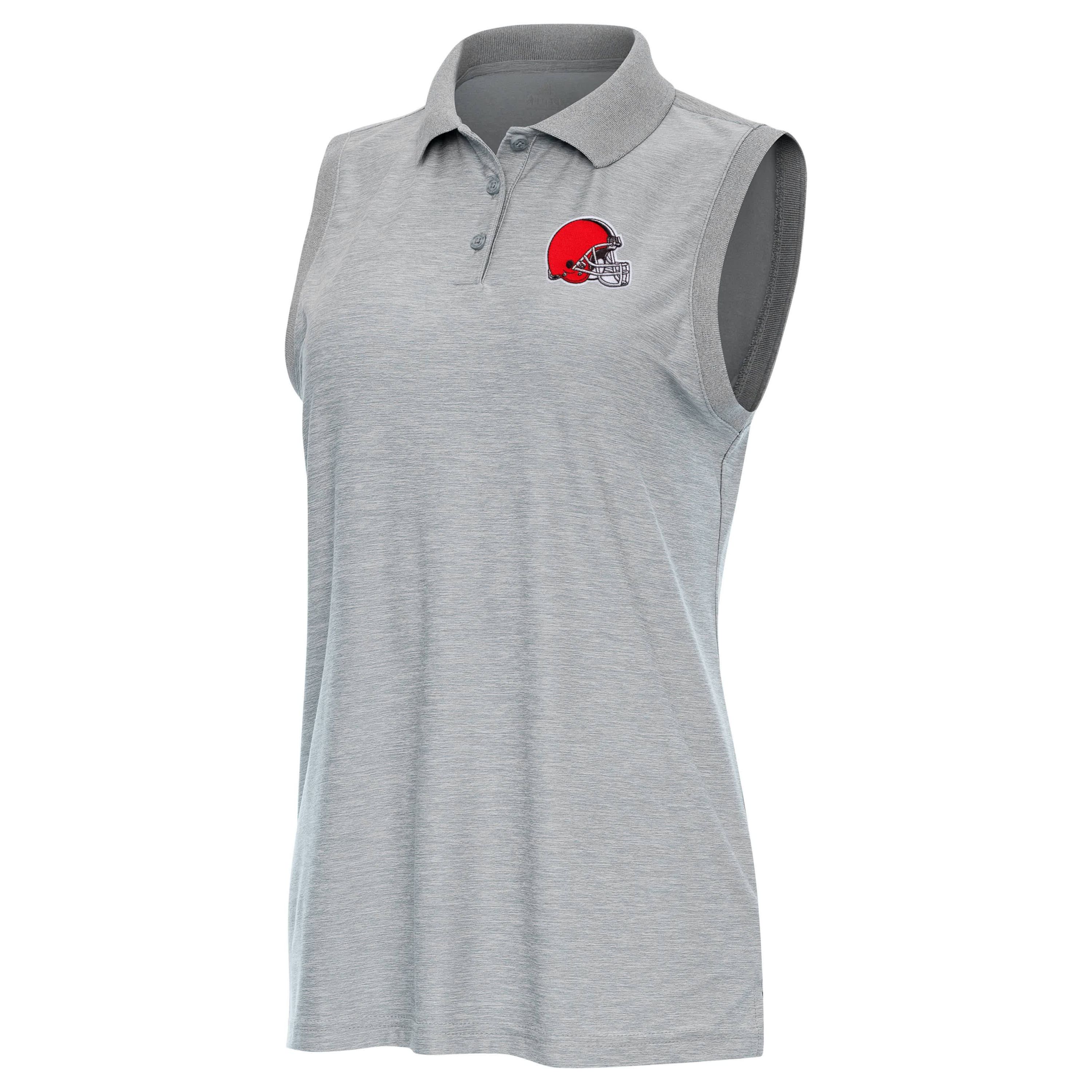 Antigua NFL Cleveland Browns Womens Recap Sleeve-Less Polo