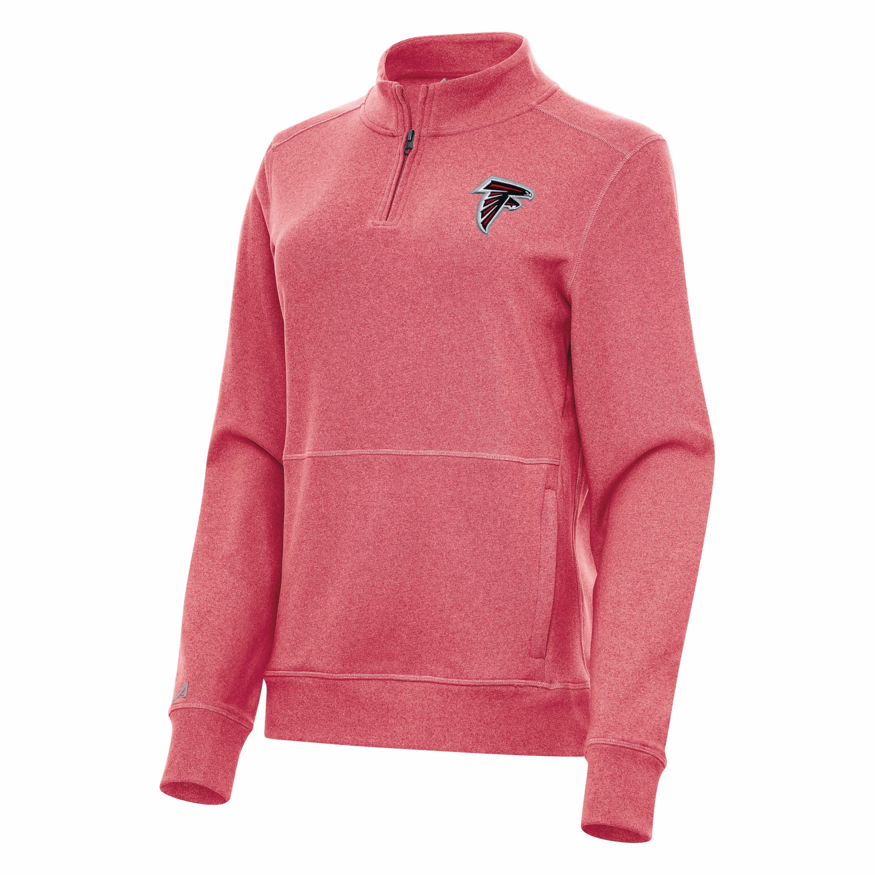 Antigua NFL Atlanta Falcons Womens Crush 1/4 Zip Pullover