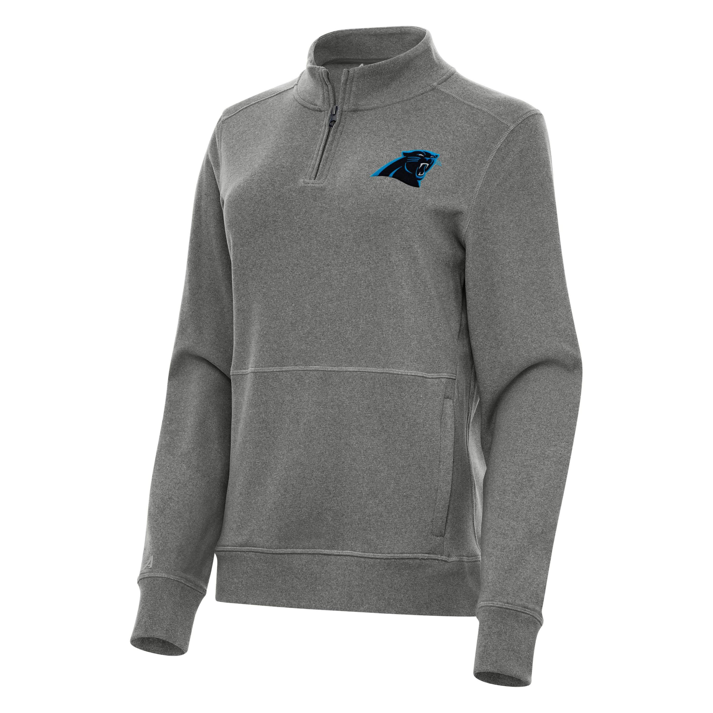 Antigua NFL Carolina Panthers Womens Crush 1/4 Zip Pullover