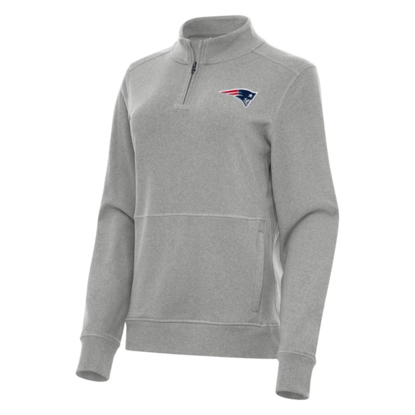 Antigua NFL New England Patriots Womens Crush 1/4 Zip Pullover