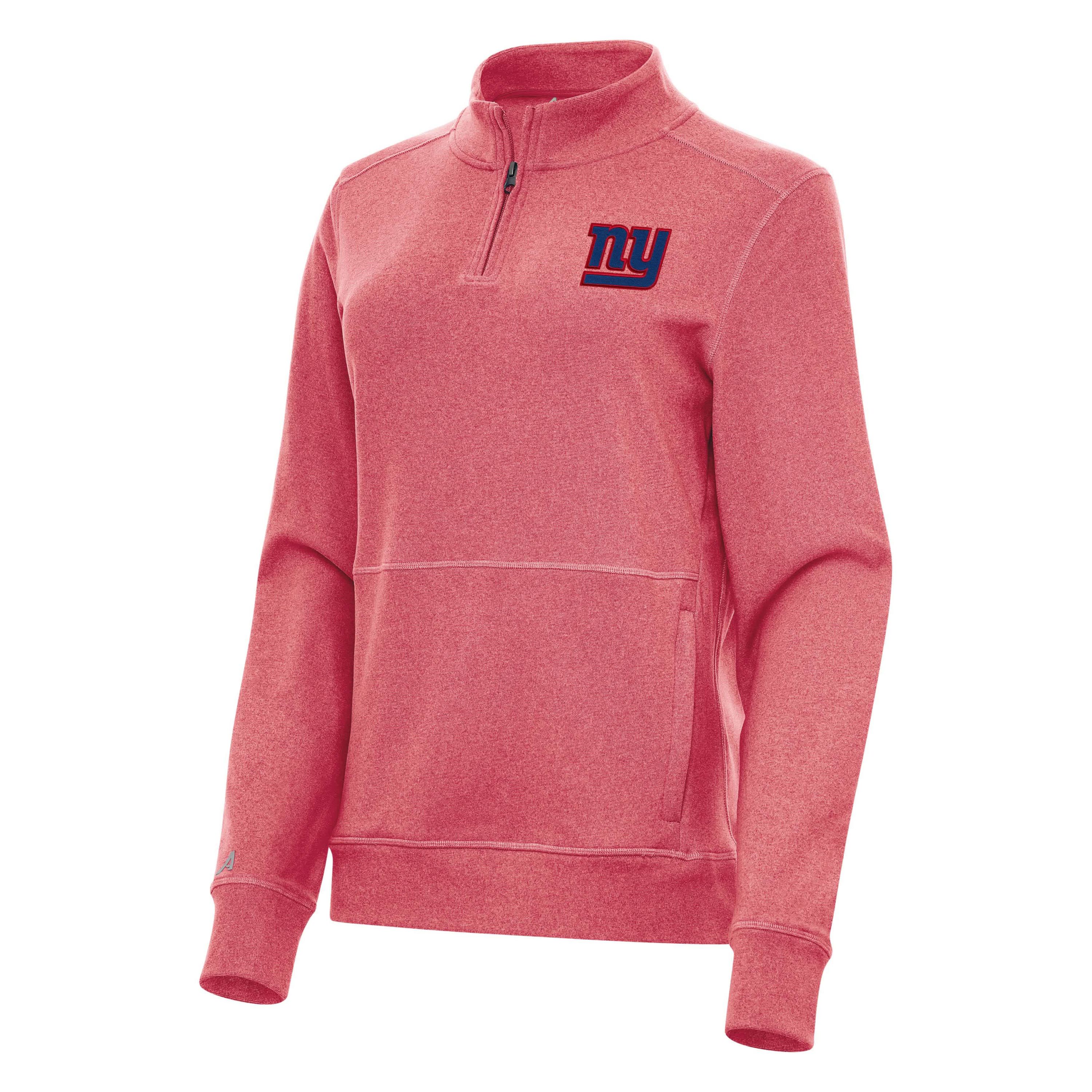 Antigua NFL New York Giants Womens Crush 1/4 Zip Pullover