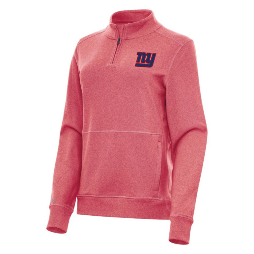 Antigua NFL New York Giants Womens Crush 1/4 Zip Pullover