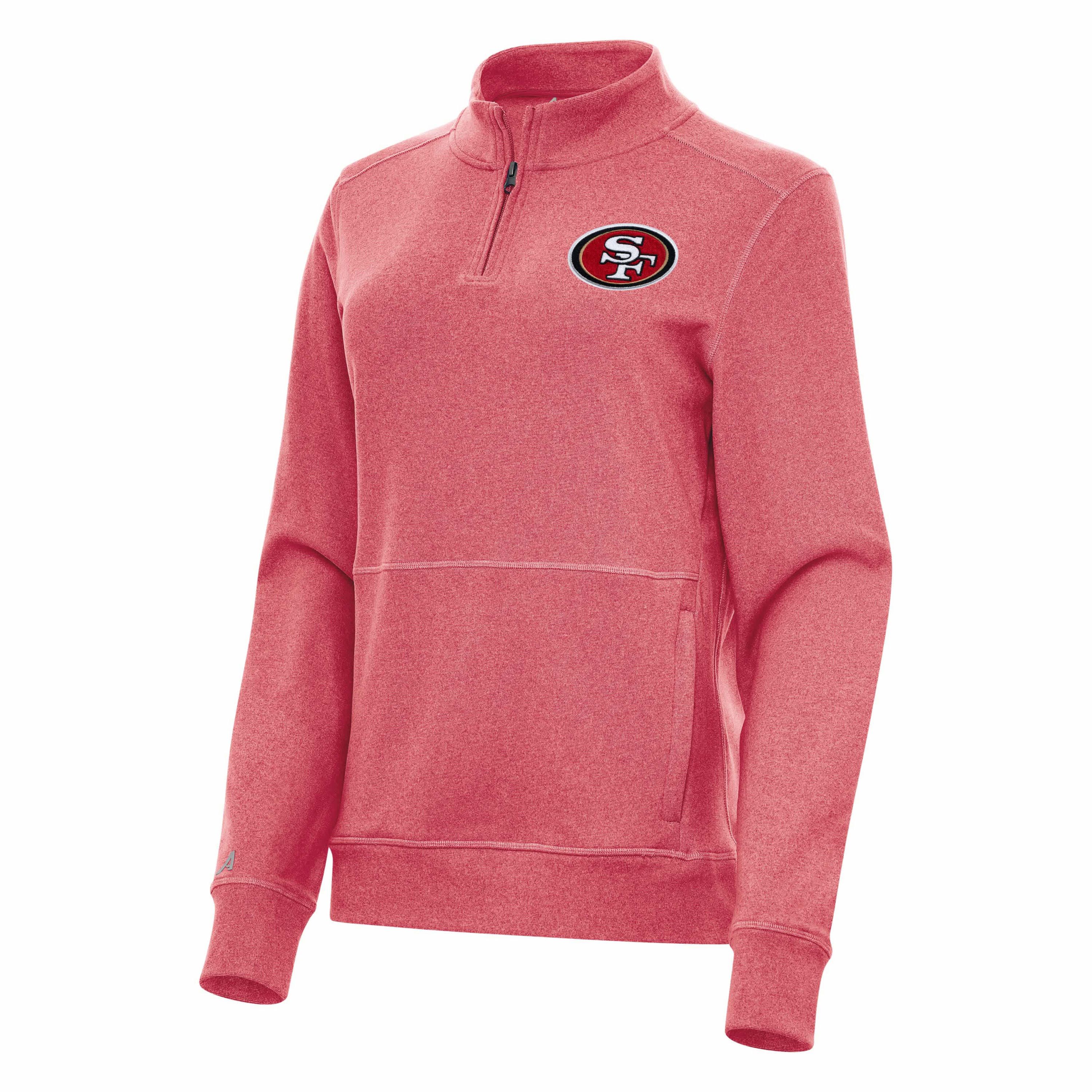 Antigua NFL San Francisco 49ers Womens Crush 1/4 Zip Pullover
